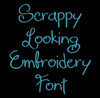 Curvy - Scrappy Looking Regular Machine Embroidery FontNow Includes BX Format!