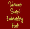 Cursive - Variane Script Machine Embroidery Font Now Includes BX Format!