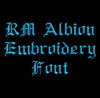 Old Gothic English - Albion Machine Embroidery Font Now Includes BX Format!