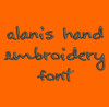 Artist Inspired Handwriting - Alanis Hand Machine Embroidery Font Now Includes BX Format!