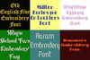 BX Fonts - 20 Embrilliance fonts 2