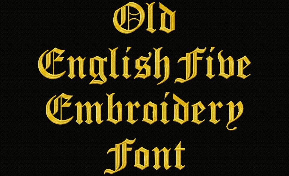 Old English Five Font