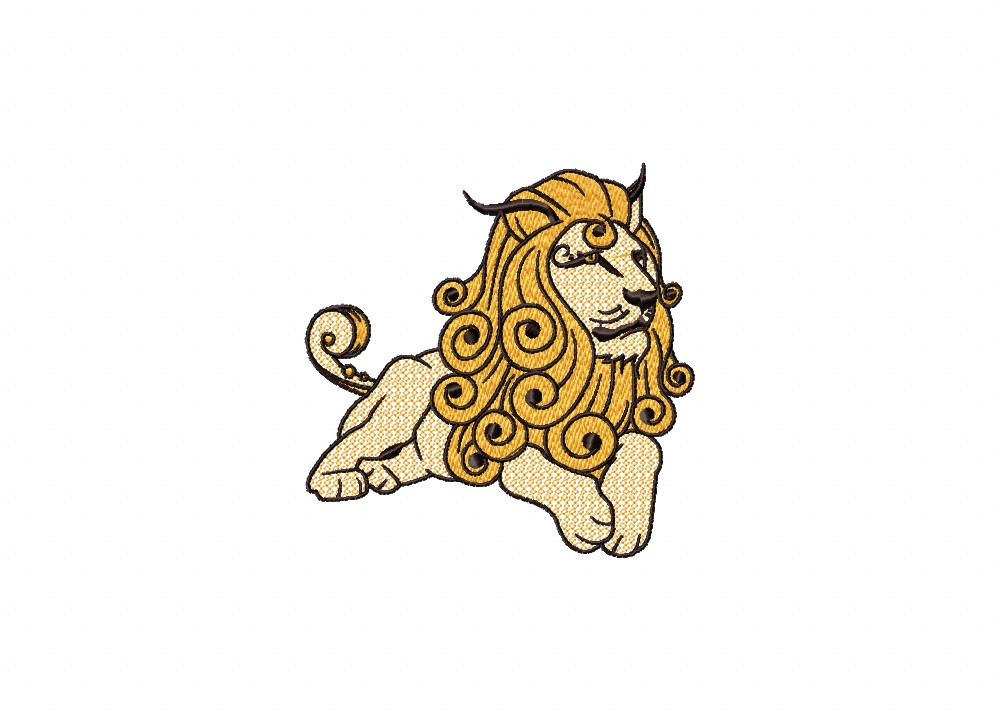 Lion Machine Embroidery Design