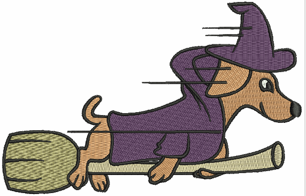Dachshund #02 Machine Embroidery Design