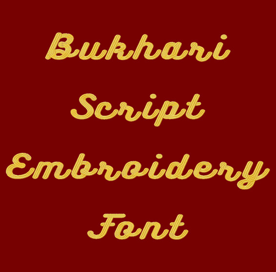 Bukhari Script Machine Embroidery Font Product Pic