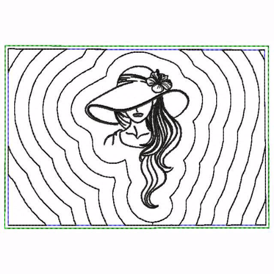 Modern Ladies 04A Small Money Purse - In The Hoop Machine Embroidery Design