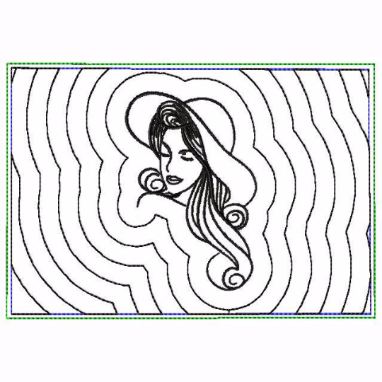 Modern Ladies 06A Small Money Purse - In The Hoop Machine Embroidery Design