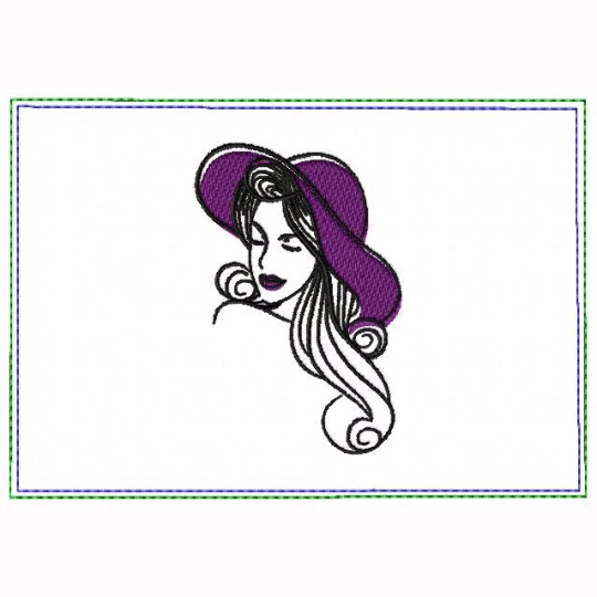 Modern Ladies 06B Small Money Purse - In The Hoop Machine Embroidery Design