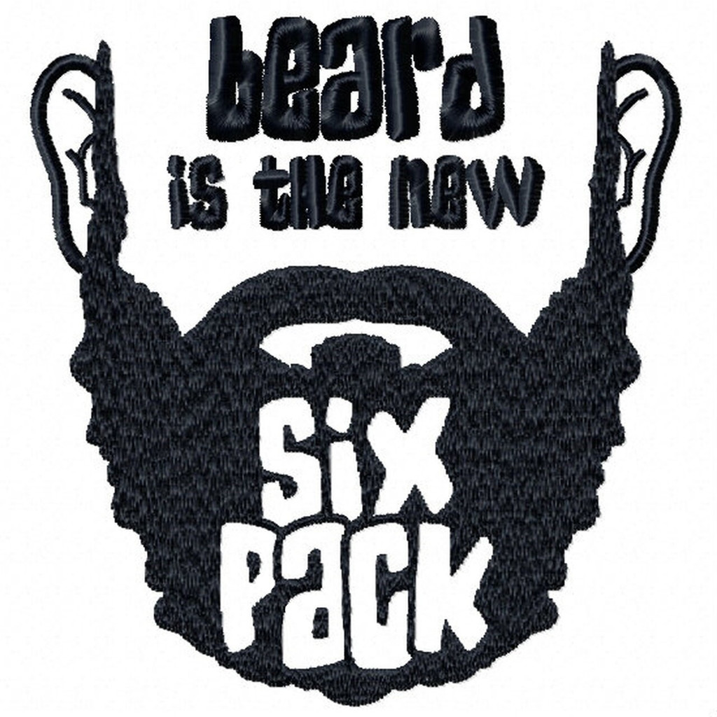 New Six Pack - Beard Collection #01 Machine Embroidery Design