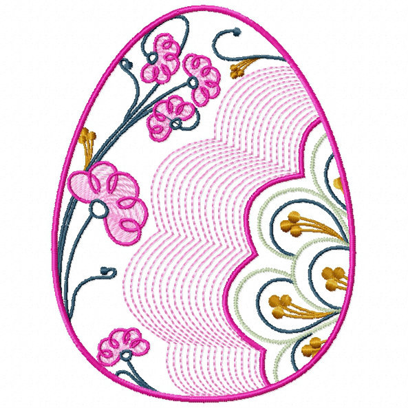 Easter Egg Collection #01 Machine Embroidery Design