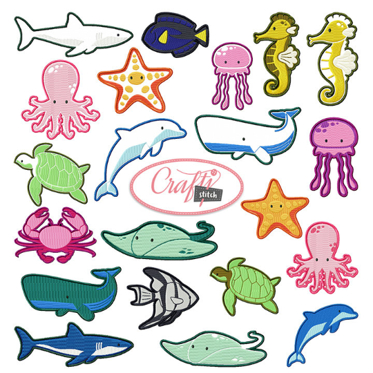 4x4 Hoop Beach Break Special - 72 Vacation Machine Embroidery Designs!