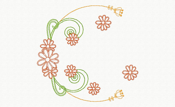 Beautiful Butterfly and Floral #08 Machine Embroidery Designs