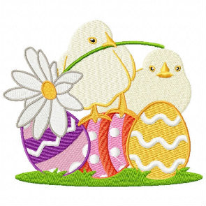 Egg Hunting Eggs  - Easter Egg Collection #02 Machine Embroidery Design