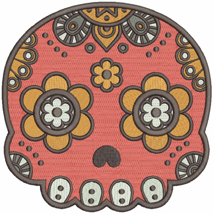 Sugar Skull Collection #05 Machine Embroidery Design