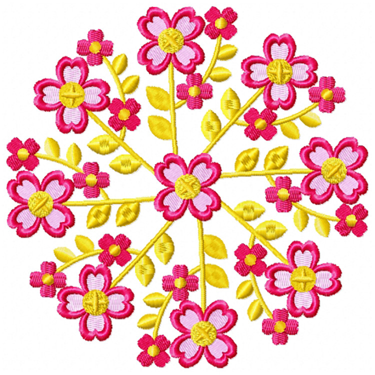 Circle Of Flowers 03 Version 2