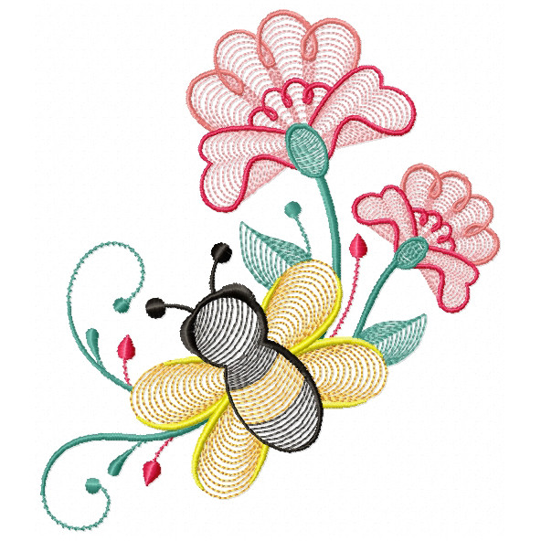 Bees And Flowers 04