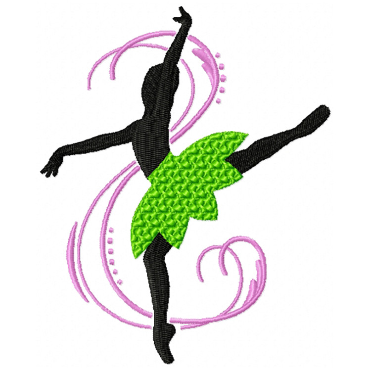 Silhouette Ballet Dancers #04