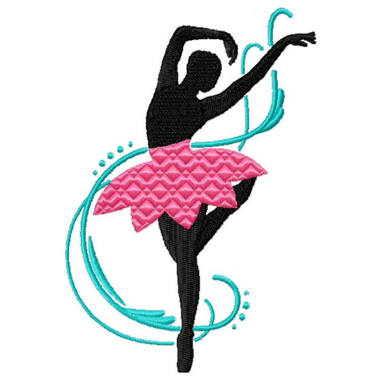 Silhouette Ballet Dancers #05