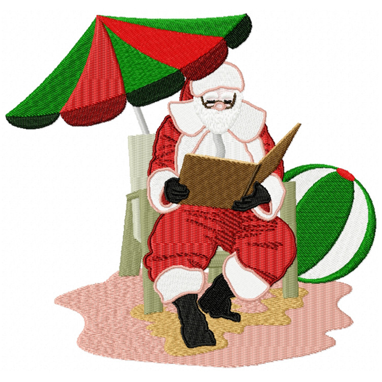 Santa On The Beach #12