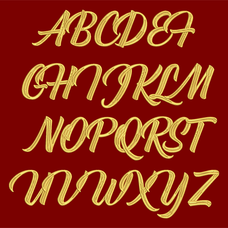 BernadetteEmbroideryFont_Upper