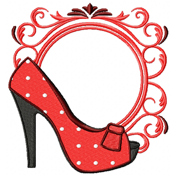 Polka Dots Shoes Monogram #01