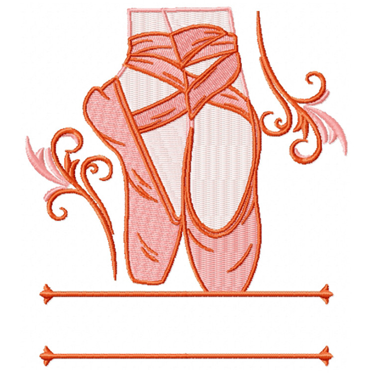 Ballet Shoes Monogram #02