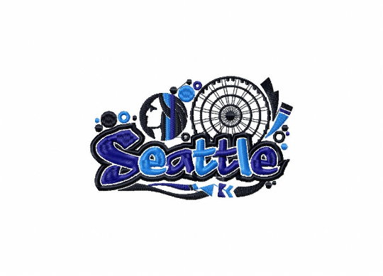 Geography Graffiti Collection of 11 Machine Embroidery Designs - Five Sizes: 3.5 to 5.5 inch - Instant Download!