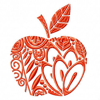 Apple - Shopping Totes Collection #5 Machine Embroidery Design