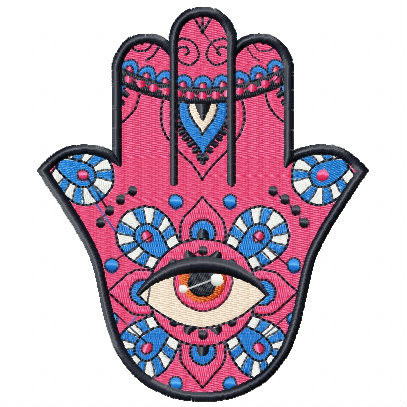 Hamsa Peace #03 Machine Embroidery Design