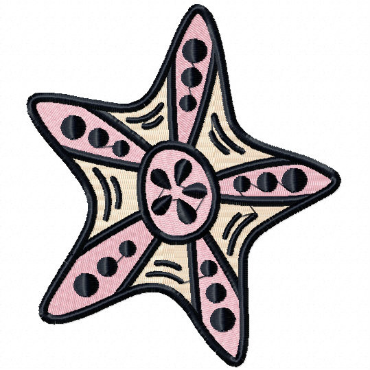 Starfish #01 Machine Embroidery Design