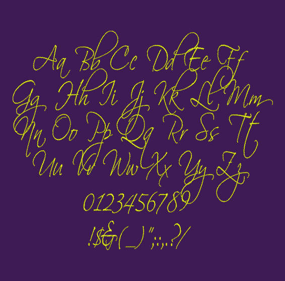Old Script Font - Scriptin  Machine Embroidery Font Now Includes BX Format!
