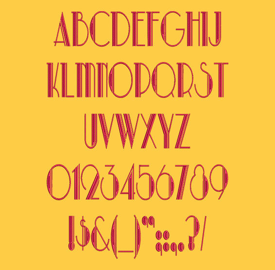 Fashion Classic Font - Park Lane Machine Embroidery Font Now Includes BX Format!