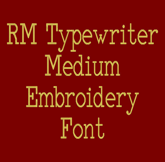 Type It Font - Typewriter Machine Embroidery Font Now Includes BX Format!