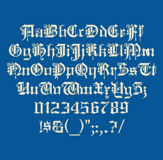 Kings Cross Machine Embroidery Font Now Includes BX Format!