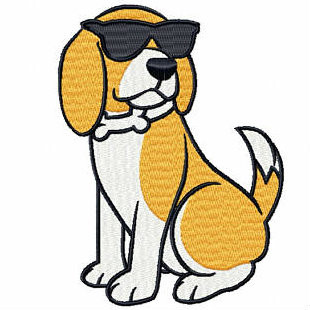 Cool Beagle - Beagle Collection #01 Machine Embroidery Design