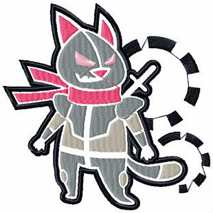 Fashionable Cyborg - Robot Collection #09 Stitched and Applique Machine Embroidery Design
