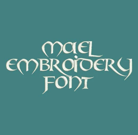 Old Celtic - Mael Machine Embroidery Font Now Includes BX Format!