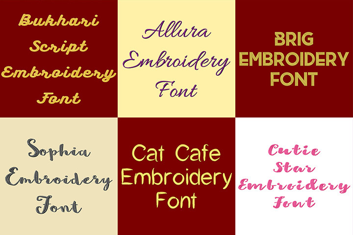 BX Fonts - 20 Embrilliance fonts 4