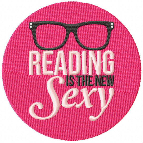 Reading is the New Sexy - Book Lover #03 Machine Embroidery Design
