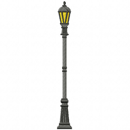 French Street Light- French Cafe #12 Machine Embroidery Design