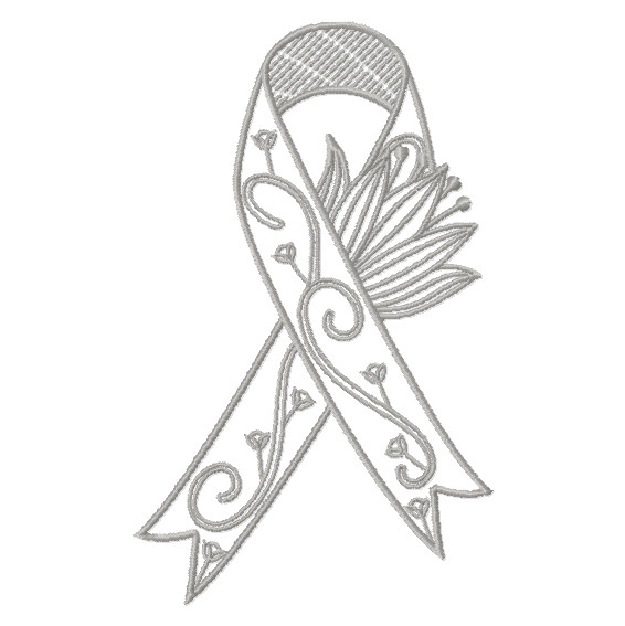 Awareness Ribbons - 8 Free Machine Embroidery Designs