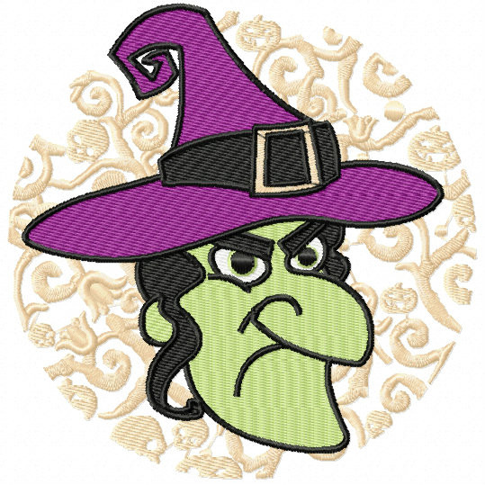 Witch - Happy Halloween #08 Machine Embroidery Design