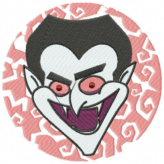 Dracula - Happy Halloween #11 Machine Embroidery Design