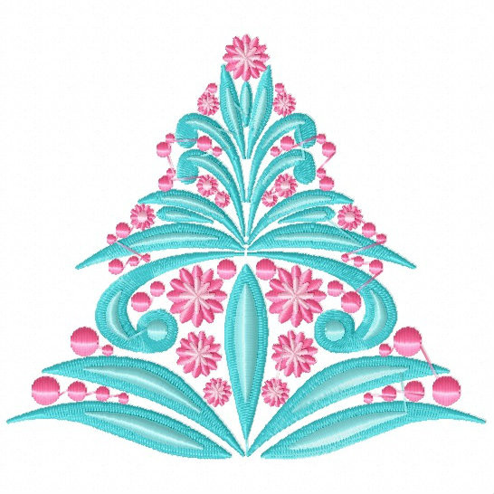 Christmas Tree #04 Machine Embroidery Design