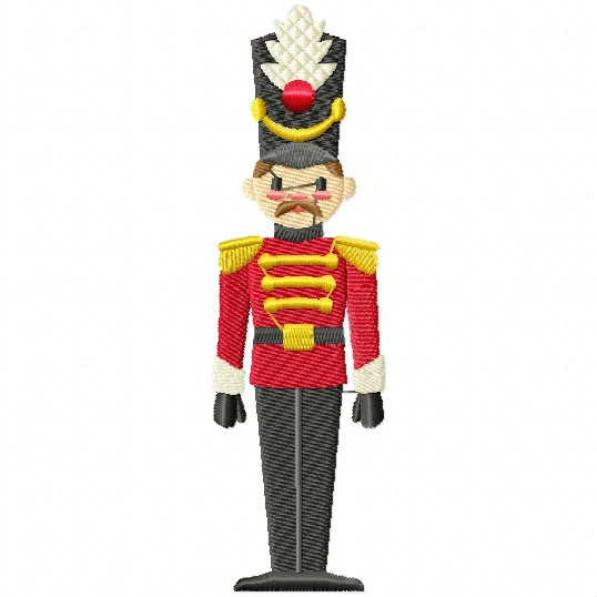 Christmas Toy Soldier #01 Machine Embroidery Design