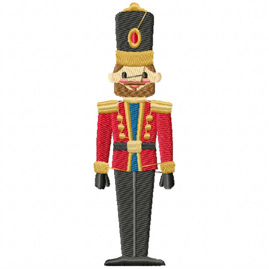 Christmas Toy Soldier #03 Machine Embroidery Design