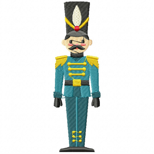 Christmas Toy Soldier #04 Machine Embroidery Design