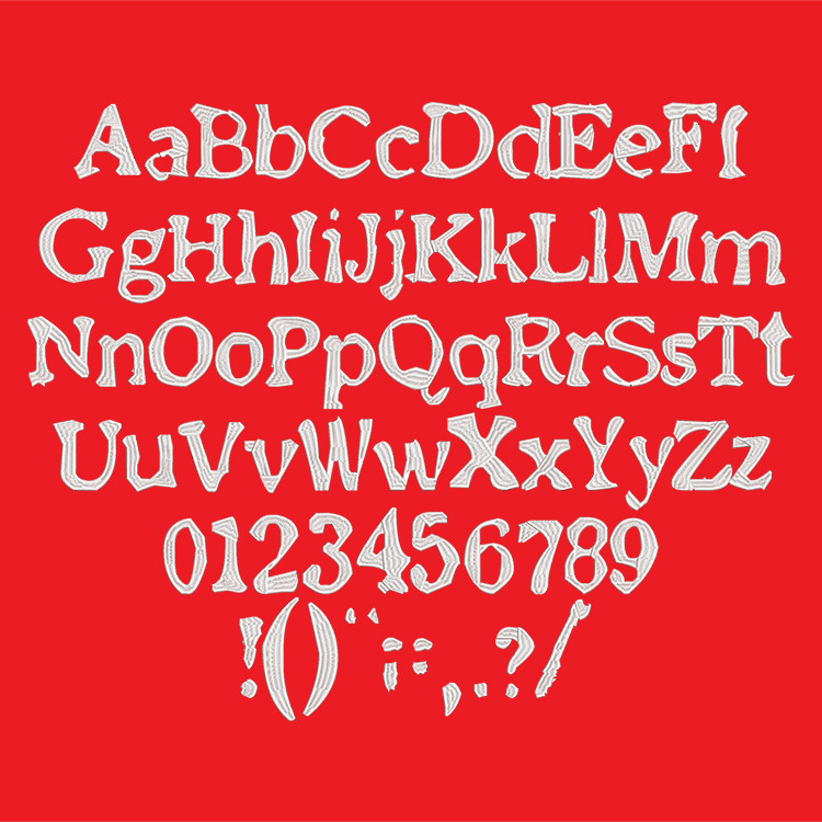 Machine Embroidery Font Old Newspaper Now Includes BX Format Machine embroidery font old newspaper now includes bx format