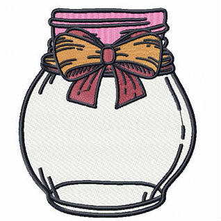 Machine Embroidery Design Canning Jars Design 05