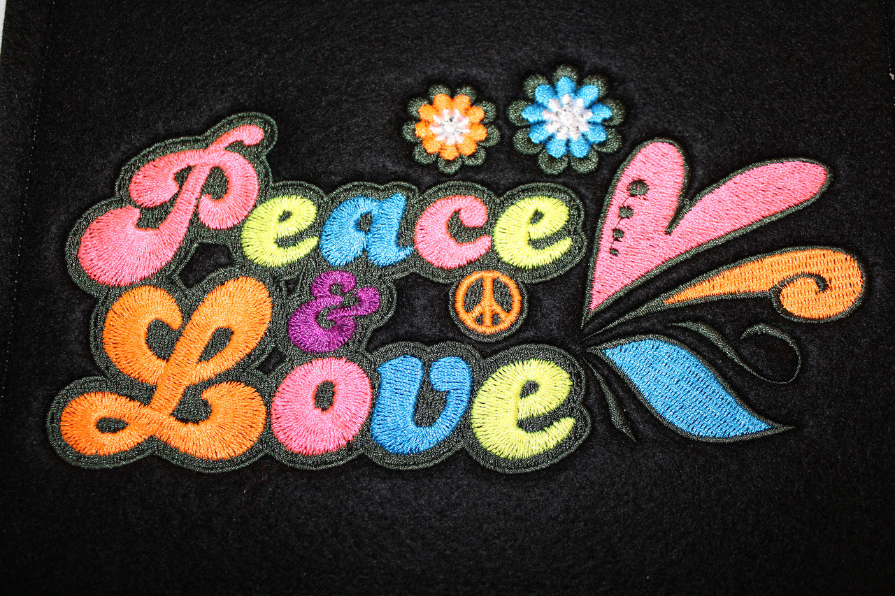 Love with flowers embroidery design - Machine Embroidery Geek